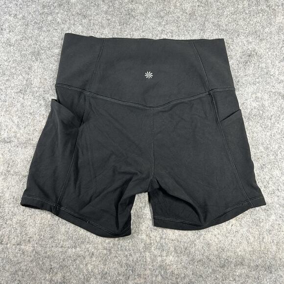 Athleta Salutation Stash Pocket II 5" Shorts Women's Size Small High Rise Black - Picture 6 of 9